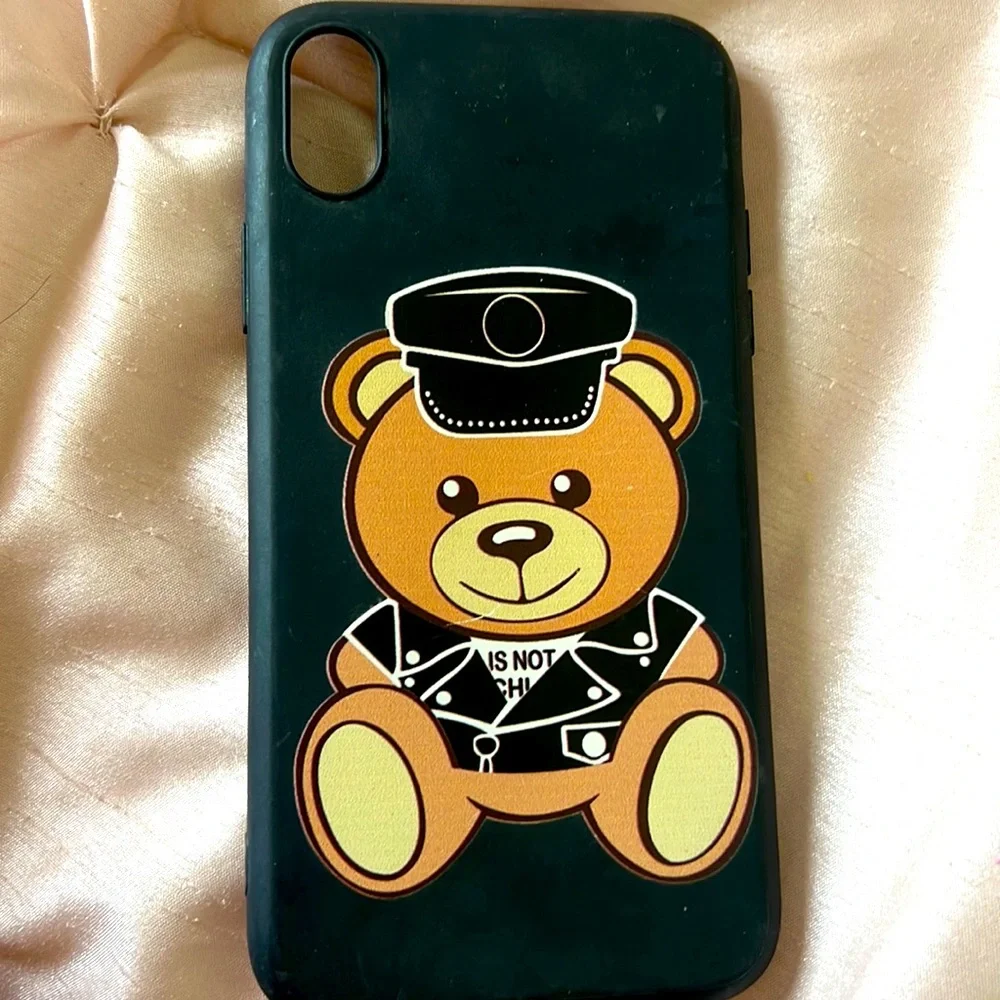 cute fake Machino phone case iPhone XR silicone worn once in good condition cute